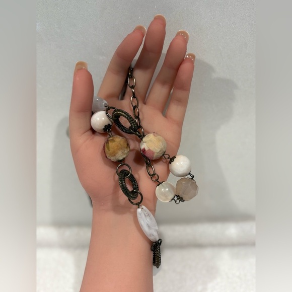 Boho Mixed Bead Statement Necklace -
Adjustable - Picture 5 of 6